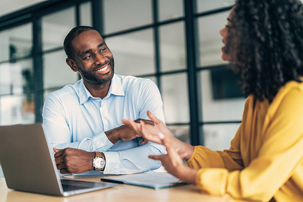 istock Productive Meeting with coworker 2246585734