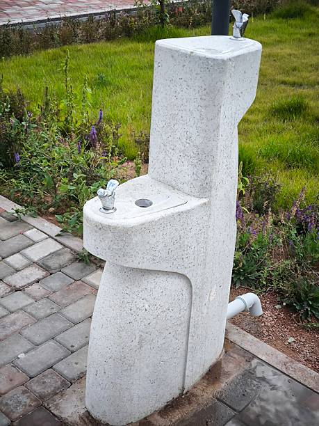 istock A modern drinking fountain in a city park 2246590999