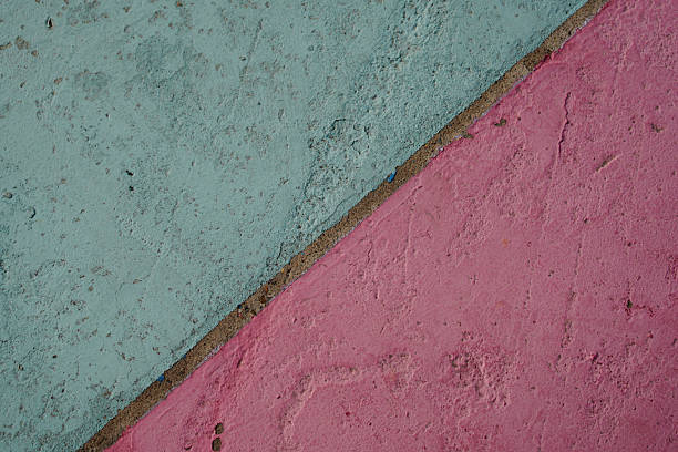 children's drawings on the floor of a school playground