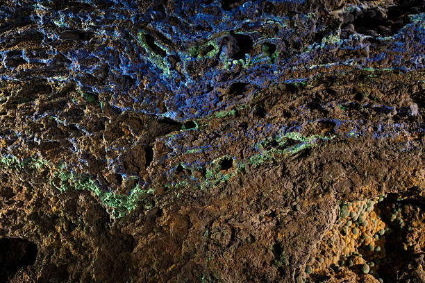 malachite mineral on white, isolated