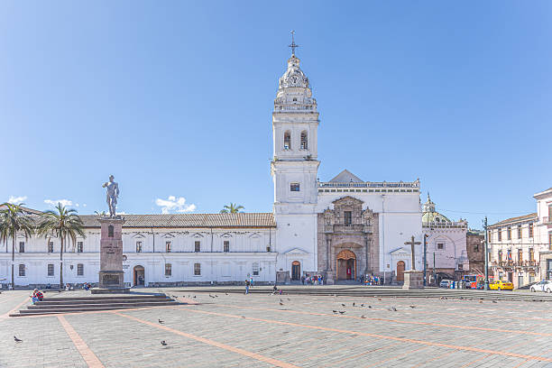 Quito, Ecuador - October 7, 2025: The Church and Convent of Santo Domingo is an important historical and architectural complex located in the historic center of Quito, Ecuador.