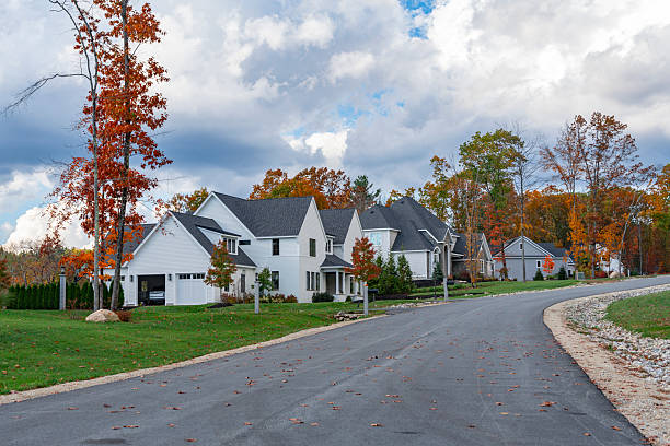istock residential district with autumn color trees 2246597995