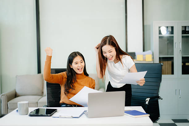 istock Those who work hard, win in the conference room new startup project 2246602518