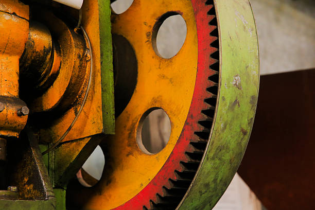The old factory abstract background of industrial equipment