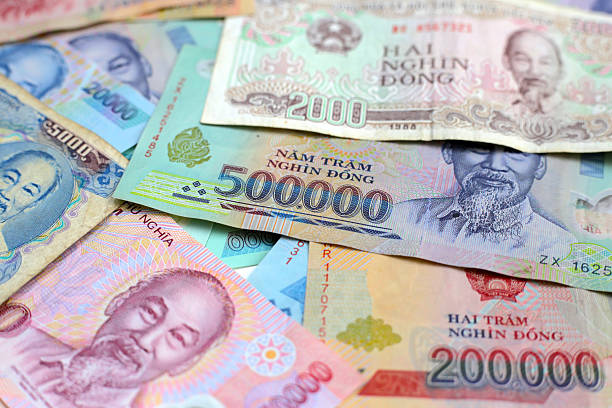 istock Vietnamese dong banknotes. Money concept 2246606268