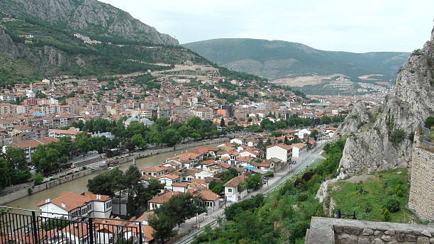 Yesilirmak River and Amasya Castle