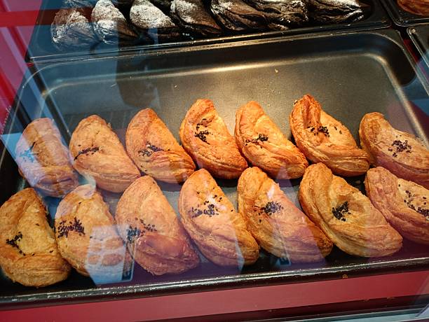 istock Fresh croissant with choco filling 2246620382