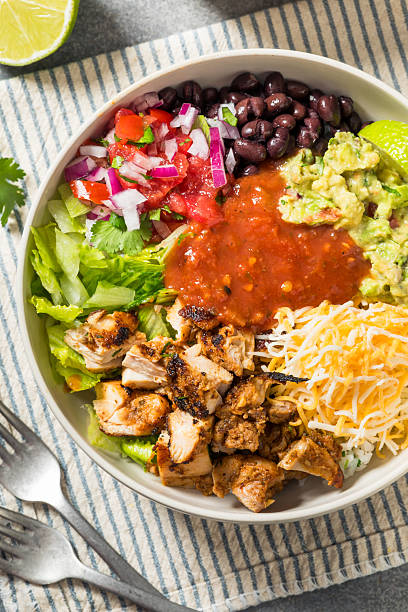 istock Homemade Mexican Burrito Bowl  with Chipotle Chicken 2246620726