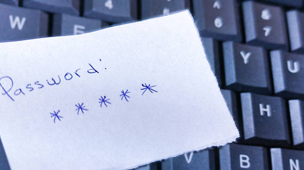 istock A handwritten password on a note resting on a keyboard serves as a stark illustration of poor security practices and the risks of data exposure. 2246620874