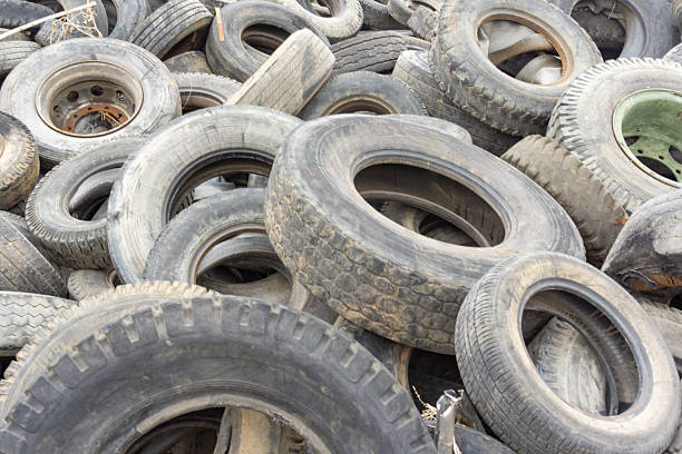 Tire wall background