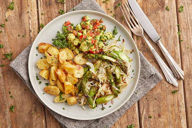 istock Potatoes with Asparagus and Avocado 2246627304