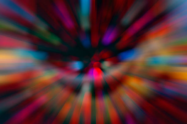 Abstract background. Center point perspective. A flash of bright light.