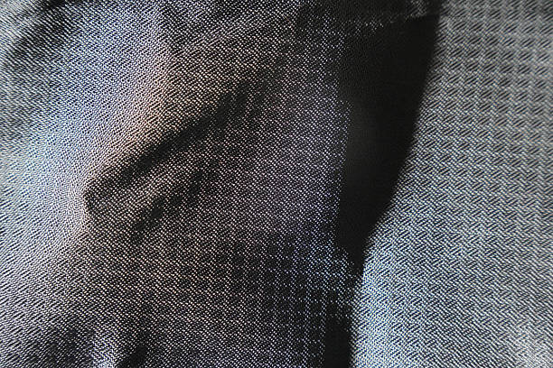 istock Close-up view of a textured fabric with a pattern 2246627691