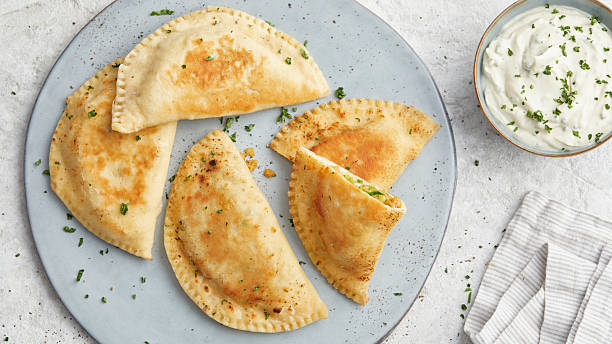 istock Pan-Fried Bread with Leek Filling 2246637174
