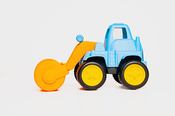 istock Colorful toy roller truck for imaginative play on a bright surface 2246643777