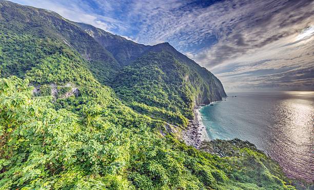 istock Dramatic Taiwan coastline with steep cliffs and blue sea 2246651809