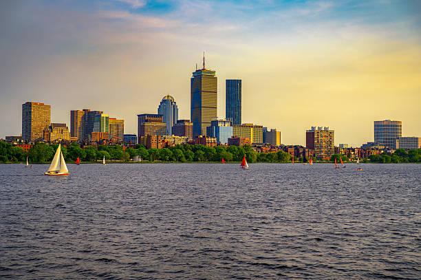 istock Sunset over Boston Back Bay and the Charles River, Massachusetts 2246653460