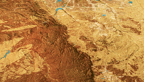 istock Douglas County CO Satellite Landscape View 3D Render Color 2246654270
