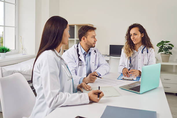 istock Doctors and Nurses Conducting Conference in Hospital Office 2246656367