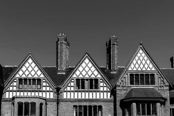 Abstract view of Chester Architecture, UK.  There are no people in the photograph