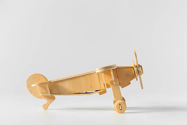 istock Classic wooden airplane model showcasing craftsmanship and creativity in design 2246662930