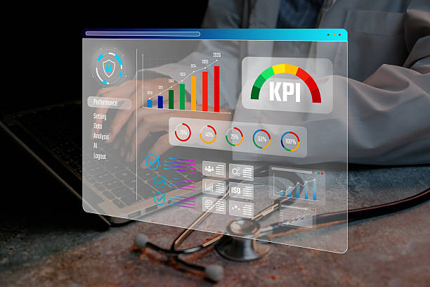 istock Doctor using KPI dashboard screen, performance assessment clarity, medical service evaluation, data accuracy awareness, healthcare improvement, digital monitoring process concept 2246672062