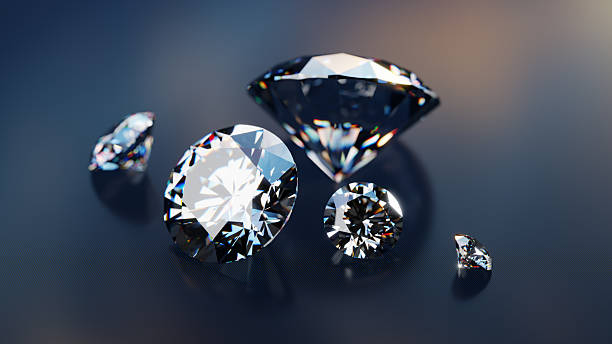 istock Luxurious Diamonds Scattered On Digital Screen With Beautiful Lighting And Reflections 2246672445