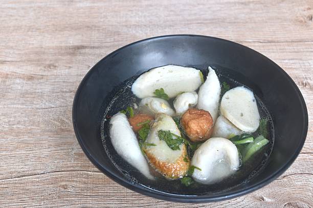 istock boiled fish and shrimp  meatball with cabbage in clear soup 2246683430