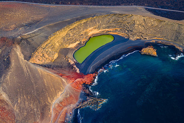 istock El Golfo green lagoon, Lanzarote, Canary Islands 2246685941