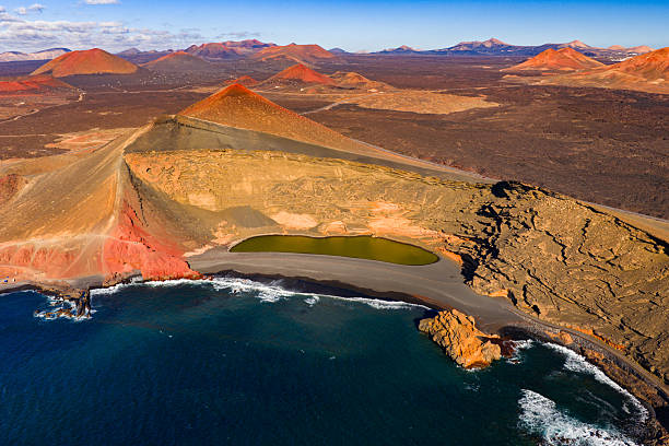 istock El Golfo green lagoon, Lanzarote, Canary Islands 2246687038