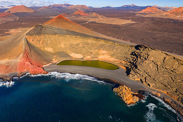 istock El Golfo green lagoon, Lanzarote, Canary Islands 2246687045