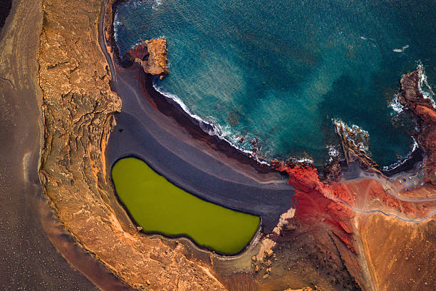 istock El Golfo green lagoon, Lanzarote, Canary Islands 2246687736