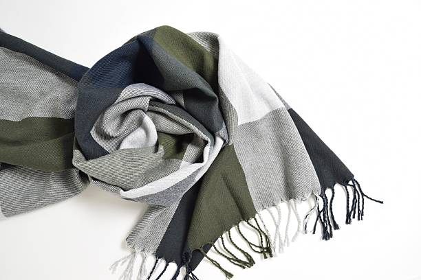 istock Twisted scarf with fringe 2246691396