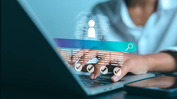 istock Digital identity verification and user profile search on laptop 2246692711