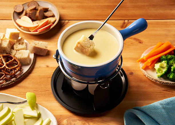 istock Swiss Cheese Fondue with Items to Dip 2246700760