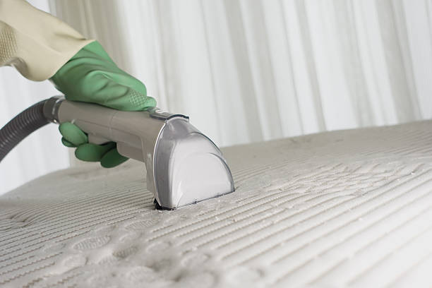 istock Cleaning process for upholstery with a vacuum attachment 2246701773