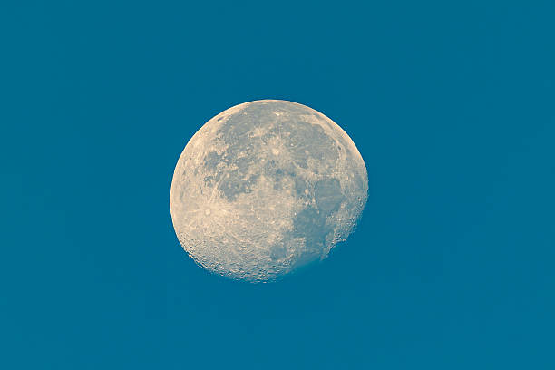 istock Waning moon in the morning sky 2246705943