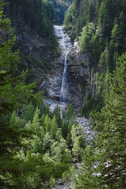 istock Aerial view of waterfall and forest 2246710902