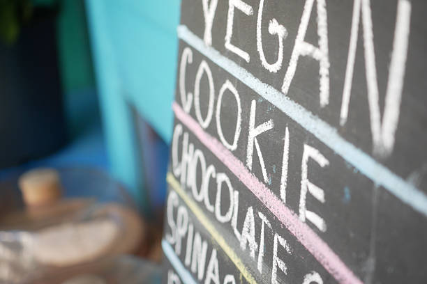 istock Delicious vegan chocolate cookie displayed in cafe 2246718233