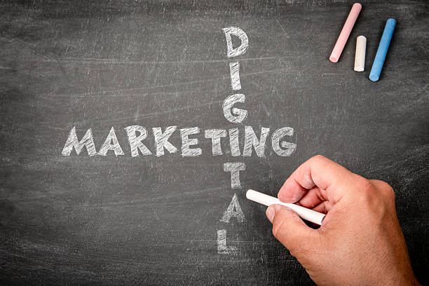istock Digital Marketing Concept Written with Chalk on Blackboard by Hand 2246722144