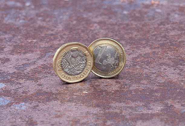 istock British One Pound and Euro coins 2246738296