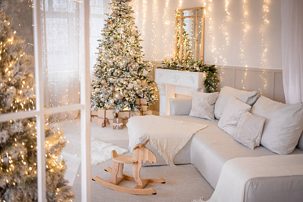 istock Christmas tree in the living room 2246739765