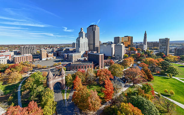 istock Hartford, Connecticut Aerial Skyline 2246741184