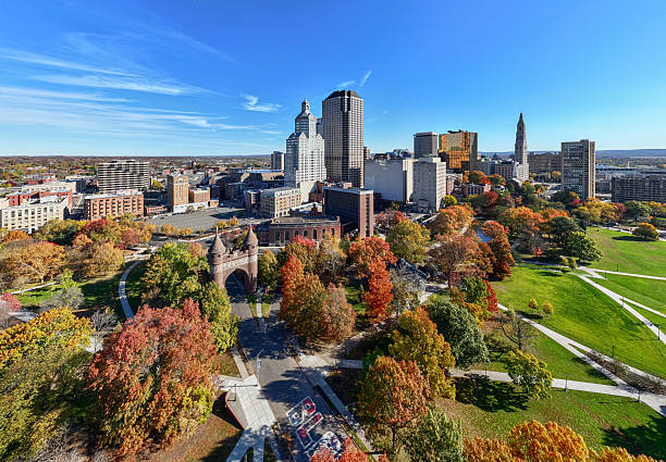 istock Hartford, Connecticut Aerial Skyline 2246741187
