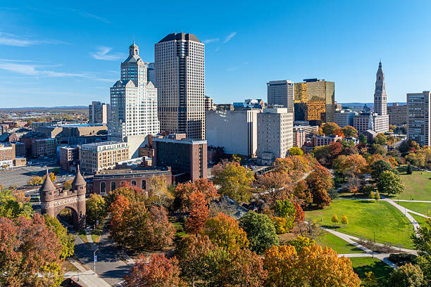 istock Hartford, Connecticut Aerial Skyline 2246741200
