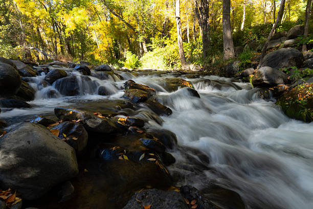 Scenic fall colors abound in Northern Arizona's Resort destination town of Sedona Arizona.