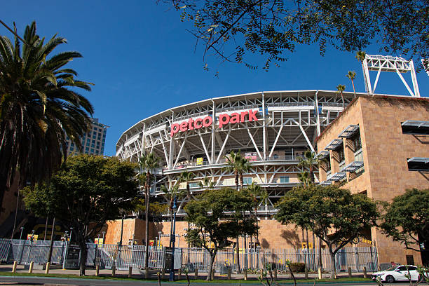 San Diego, California, United States: 11/04/2020 - Downtown, the convention center and the marina in the background