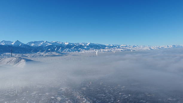 Almaty mountains, city in the clouds, ecology