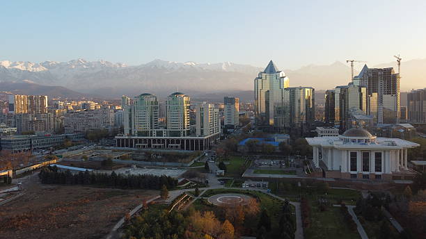 Almaty mountains, city in the clouds, ecology