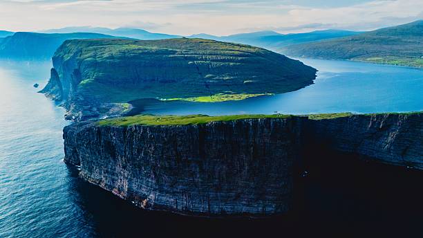 istock Amazing, panoramic view for Sorvagsvatn lake above the ocean level 2246779882